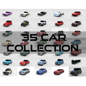 3D 35 Car High Detail Collection